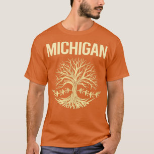 Nature Tree Of Life State Michigan T-Shirt
