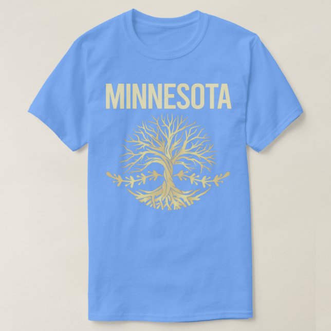 Nature Tree Of Life State Minnesota  T-Shirt (Design Front)