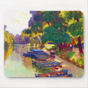 Nature trees water by Carl Moll  Mouse Mat