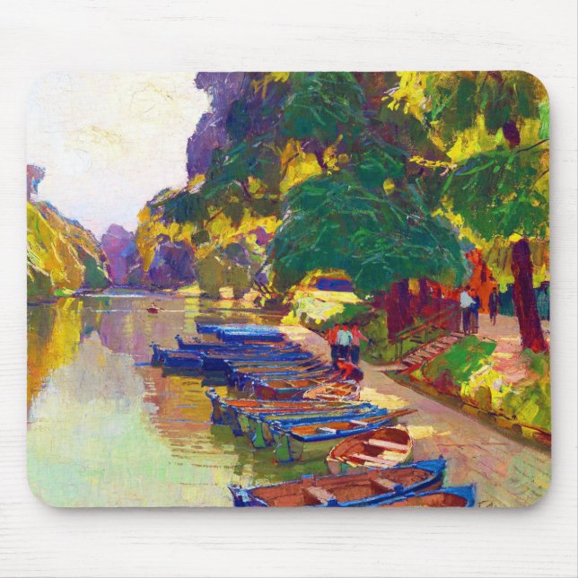 Nature trees water by Carl Moll  Mouse Mat (Front)