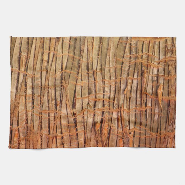 Nature Tropical Tree Bark Photo Tea Towel (Horizontal)