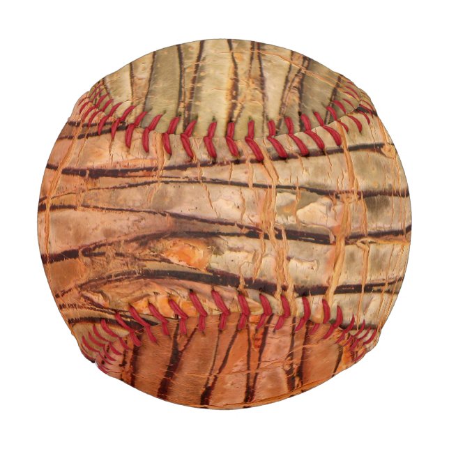 Nature Tropical Wickery Tree Bark Photo Baseball (Front)