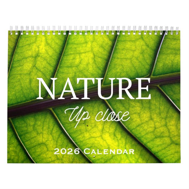 Nature Up Close 2026 Calendar (Cover)