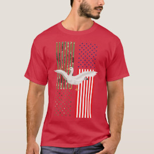 Nature US Flag Bird Goose T-Shirt