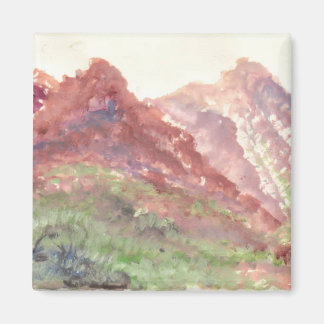 Nature watercolor magnet