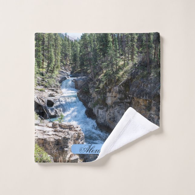 Nature Waterfall, Stanley Falls Bath Towel Set (Wash Cloth)
