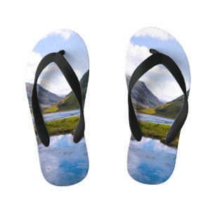 nature wiew,mountain kid's flip flops