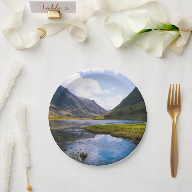 nature wiew,mountain paper plate (Wedding)
