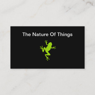 Nature Wildlife Frog Animal Theme Business Card