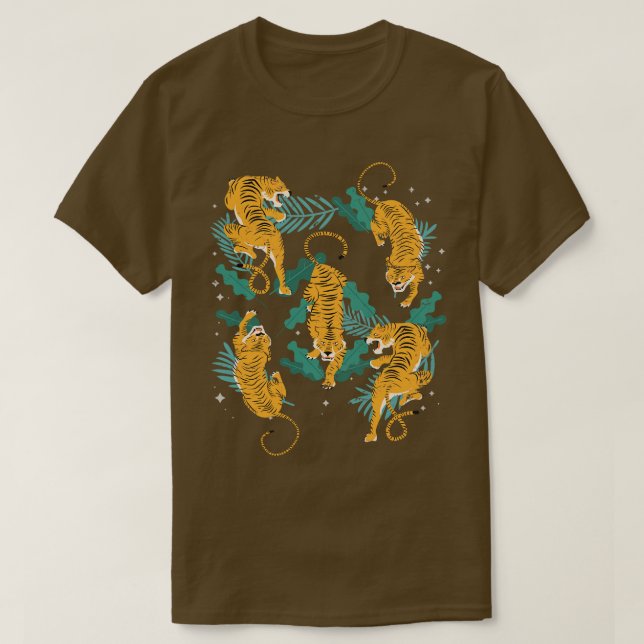 Nature Wildlife Tiger T-Shirt (Design Front)