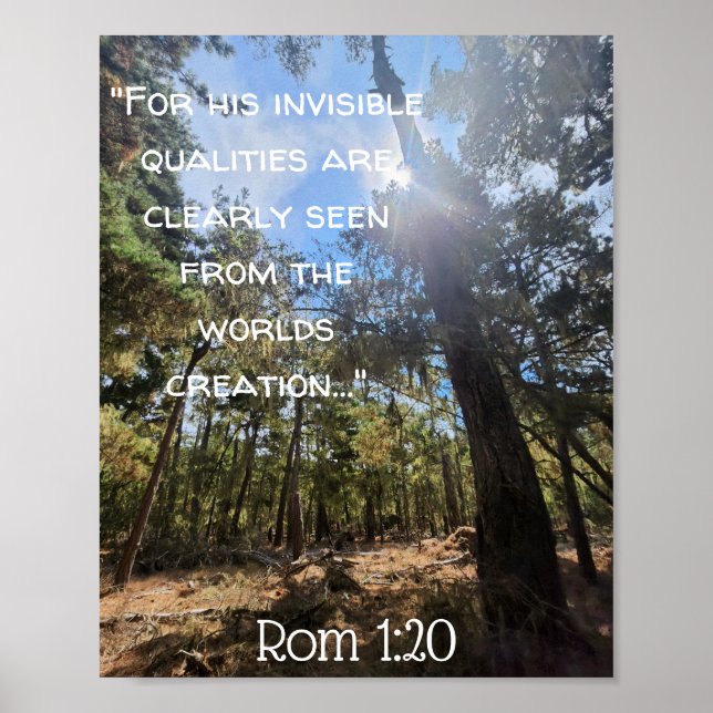 Nature with a beautiful scripture poster (Front)