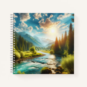 Nature With River Notebook