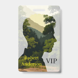 Nature Within, Silhouette of Serenity VIP Badge ID Badge