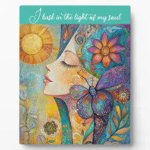 Nature Woman Boho Tabletop Plaque with Easel