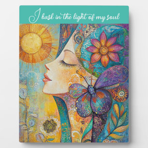 Nature Woman Boho Tabletop Plaque with Easel