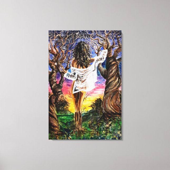 Nature Woman Canvas Print (Front)