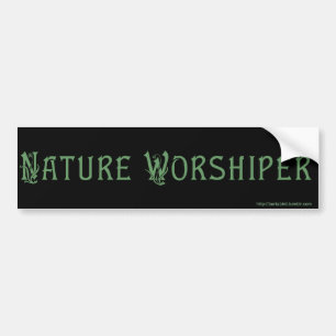 NATURE WORSHIPER Bumper Sticker