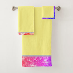 Nature Yellow Bath Towels Set var2