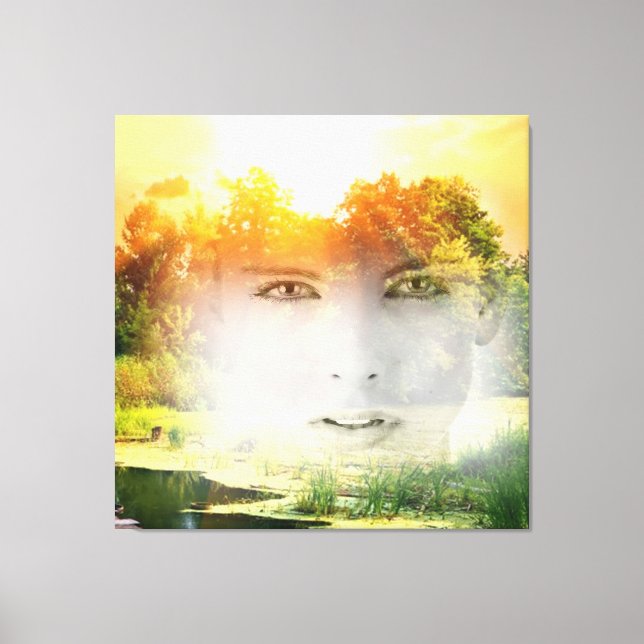 Naturegirl Canvas Print (Front)