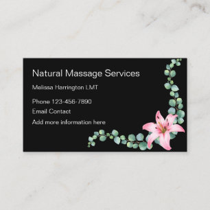 Naturel Beauty Massage Business Card