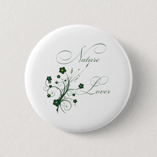 NatureLover 6 Cm Round Badge (Front)
