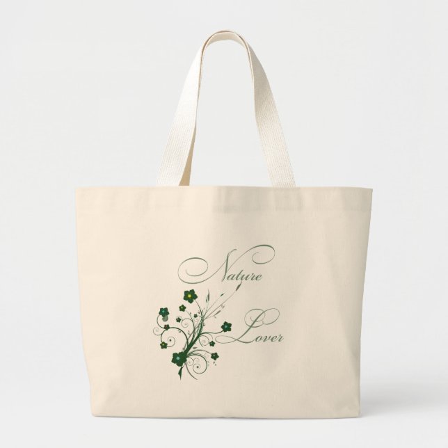 NatureLover Large Tote Bag (Front)