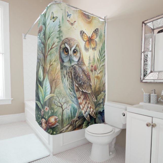 Nature's Artwork Shower Curtain (In Situ)