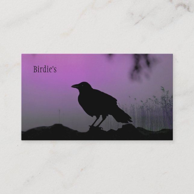 Nature's Beautiful Silhouette Business Card (Front)