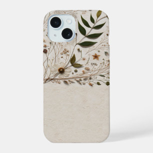 Nature's Beauty Botanical Flowers & Leaves iPhone 15 Case