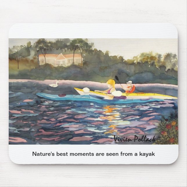 Nature's best moments are seen from a kayak mouse mat (Front)