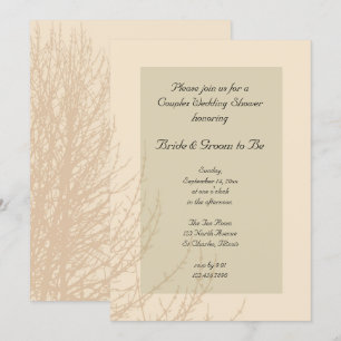 Nature's Branches Couples Wedding Shower Invitation