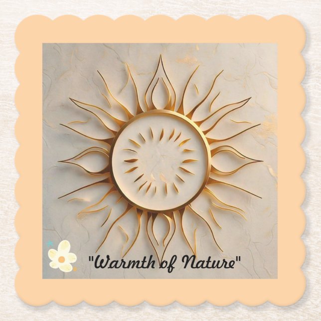 "Nature's Brilliance" Paper Coaster (Front)