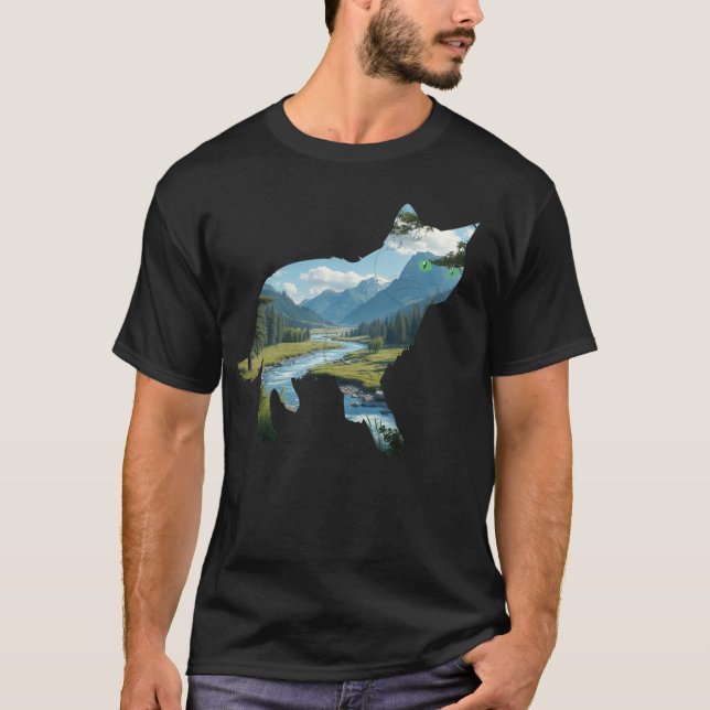 Nature's Cat: A Blend of Grace & Wild T-Shirt (Front)