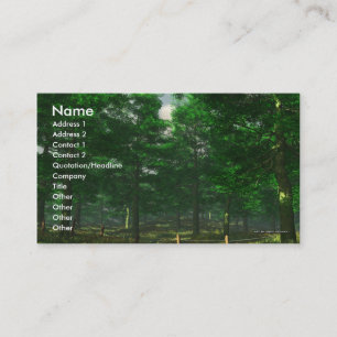 Nature's Clarity Business Card Template