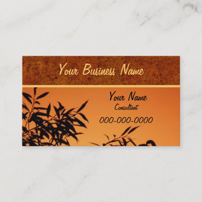 Nature's Class Business Card (Front)