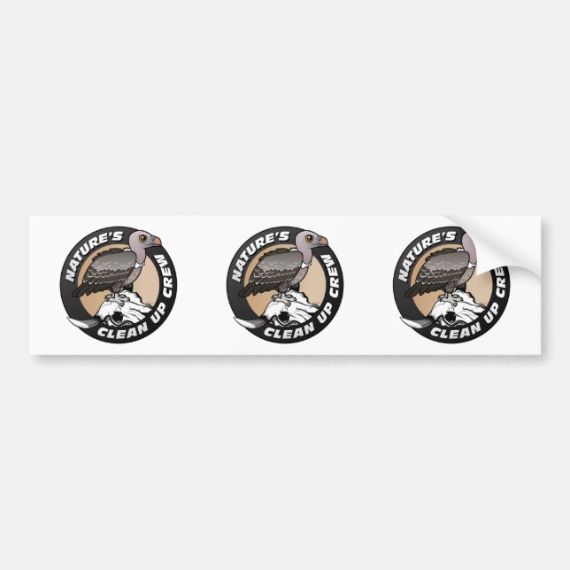 Nature's Clean Up Crew Bumper Sticker (Front)