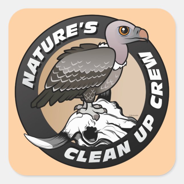Nature's Clean Up Crew Square Sticker (Front)