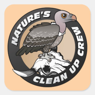 Nature's Clean Up Crew Square Sticker