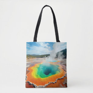 Nature's Colourful Hot Spring Art Tote Bag