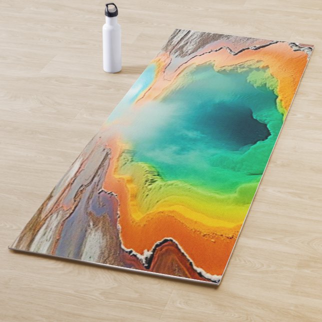 Nature's Colourful Hot Spring Art Yoga Mat (In Situ)