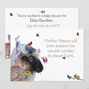 Nature's Delight-Baby shower: invitation