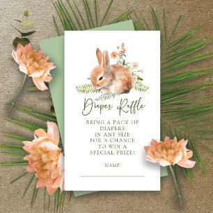 Nature's Delight Bunny Diaper Raffle  Enclosure Card