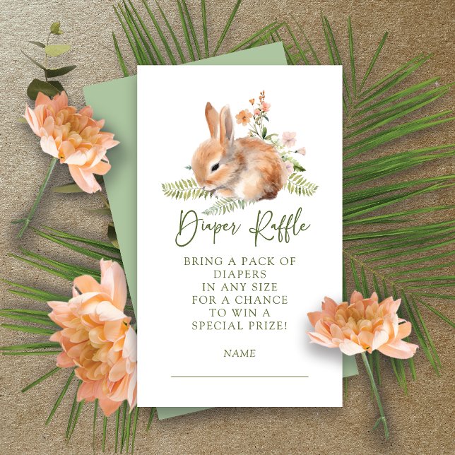 Nature's Delight Bunny Diaper Raffle  Enclosure Card (Creator Uploaded)
