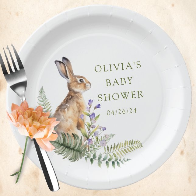 Nature's Delight Woodland Classic Rabbit Paper Plate (Creator Uploaded)