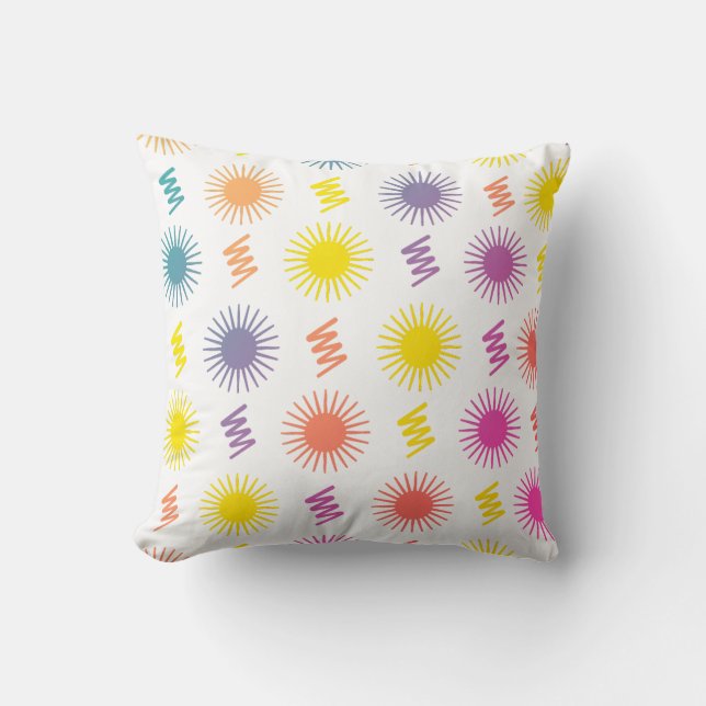 Nature's Elegance Botanical Rainbow Cushion (Front)