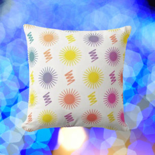 Nature's Elegance Botanical Rainbow Cushion
