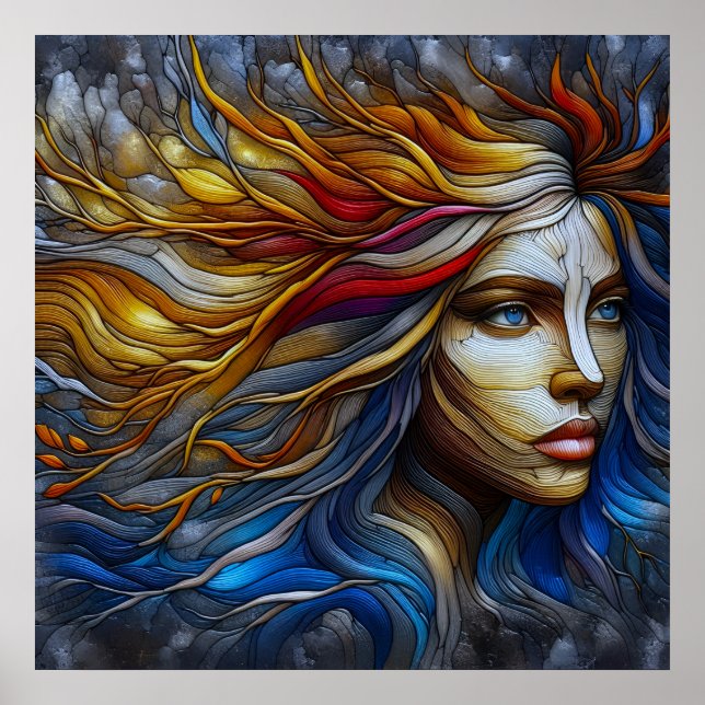 Nature's Embrace - AI Era Poster (Front)