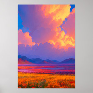 Nature's Evening Palette Poster