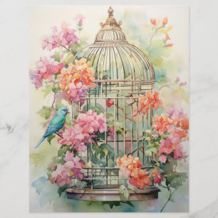 Nature's Floral Wonder Scrapbook Paper