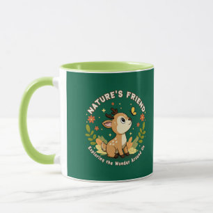 Nature's Friend Cute Fawn Woodland Animal Mug